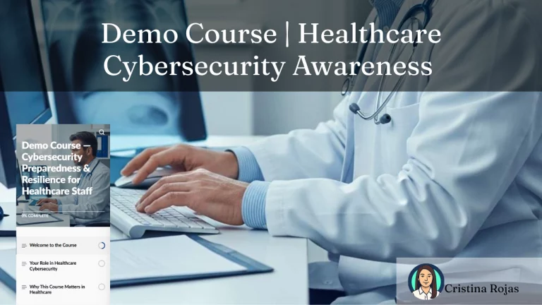 demo course healthcare cybersecurity awareness